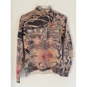 Etoile du Monde Sweater Womens Size Medium Vintage Banque Colonial Old Money Vtg